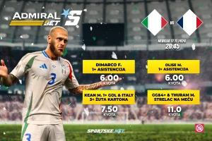 AdmiralBet specijal - Sjajne kvote na Italijane i Francuze!